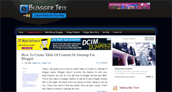 Desktop Screenshot of bloggertrix.com