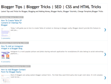 Tablet Screenshot of bloggertrix.com